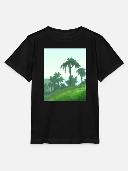 Palmen auf Leinwand - Stanley/Stella Kinder T-Shirt MINI CREATOR - Schwarz