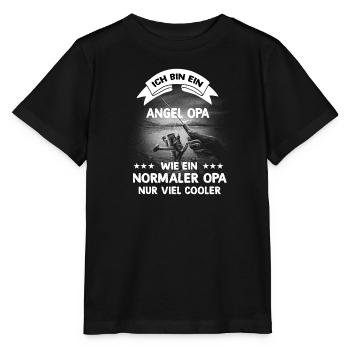Angel Opa - Stanley/Stella Kinder T-Shirt MINI CREATOR  - Schwarz - Vorne - Mikhail (115cm)