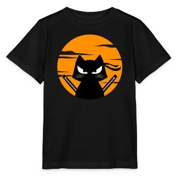 Chat Japonais Anime Manga Animation Mangastyle - T-shirt bio MINI CREATOR Stanley/Stella Enfant - noir - Devant - Mikhail (115cm)