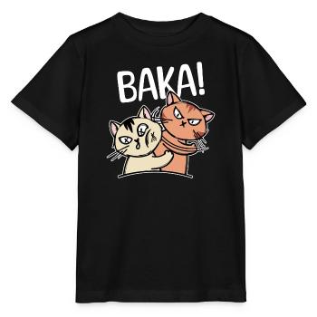 Baka Disant Cartoon Cat Anime Manga Comic - T-shirt bio MINI CREATOR Stanley/Stella Enfant - noir - Devant - Mikhail (115cm)