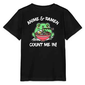 Anime Ramen Japan Statement Zeichentrick Comic - Stanley/Stella Kinder T-Shirt MINI CREATOR  - Schwarz - Vorne - Mikhail (115cm)