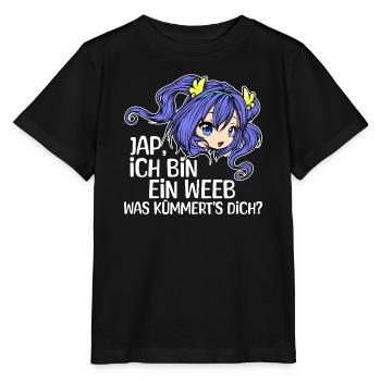 Anime Statement Mädchen Manga Zeichentrick Comic - Stanley/Stella Kinder T-Shirt MINI CREATOR  - Schwarz - Vorne - Mikhail (115cm)