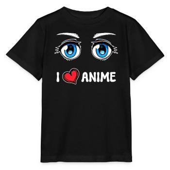 Manga Herz Ich Liebe Anime Statement Japan Comic - Stanley/Stella Kinder T-Shirt MINI CREATOR  - Schwarz - Vorne - Mikhail (115cm)
