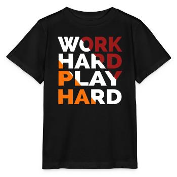Travailler dur Jouer dur - T-shirt bio MINI CREATOR Stanley/Stella Enfant - noir - Devant - Mikhail (115cm)