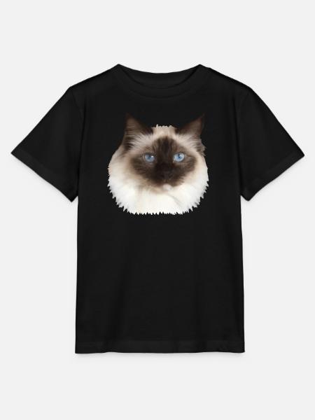Flauschiges Kätzchen - Stanley/Stella Kinder T-Shirt MINI CREATOR - Schwarz