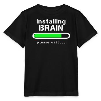 Installing Brain - Stanley/Stella MINI CREATOR Kids’ T-Shirt - black - Front - Mikhail (115cm)