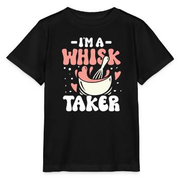 I m a whisk taker - Stanley/Stella Kinder T-Shirt MINI CREATOR  - Schwarz - Vorne - Mikhail (115cm)