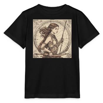 Zodiac Sagittarius - Stanley/Stella Kinder T-Shirt MINI CREATOR  - Schwarz - Vorne - Mikhail (115cm)