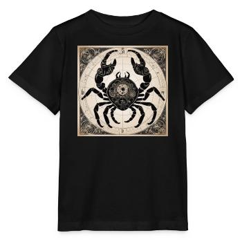 Zodiac Cancer - Stanley/Stella Kinder T-Shirt MINI CREATOR  - Schwarz - Vorne - Mikhail (115cm)