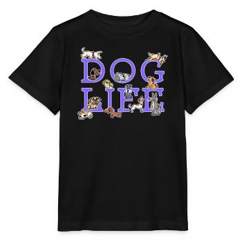 Dog Favorite Animal Puppy Pets Stuffed Toy - Stanley/Stella MINI CREATOR Kids’ T-Shirt - black - Front - Mikhail (115cm)