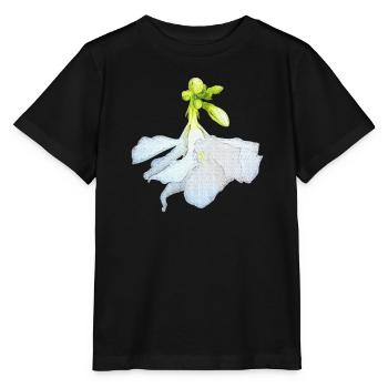 oleanderblüte unten, geschenke frauen - Stanley/Stella Kinder T-Shirt MINI CREATOR  - Schwarz - Vorne - Mikhail (115cm)