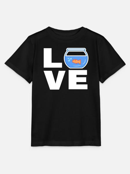 Haustiere Goldfisch Spruch Kuscheltier Aquarium - Stanley/Stella Kinder T-Shirt MINI CREATOR - Schwarz