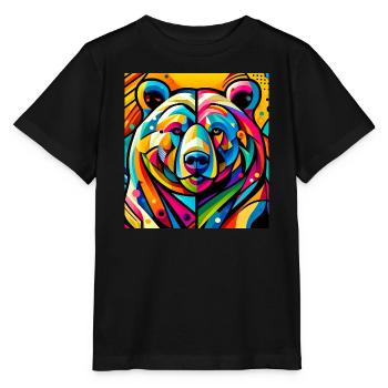 Ours - T-shirt bio MINI CREATOR Stanley/Stella Enfant - noir - Devant - Mikhail (115cm)