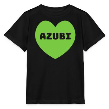 Herz Azubi gruen - Stanley/Stella Kinder T-Shirt MINI CREATOR  - Schwarz - Vorne - Mikhail (115cm)