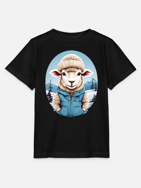 Süßes Schaf - Stanley/Stella Kinder T-Shirt MINI CREATOR - Schwarz