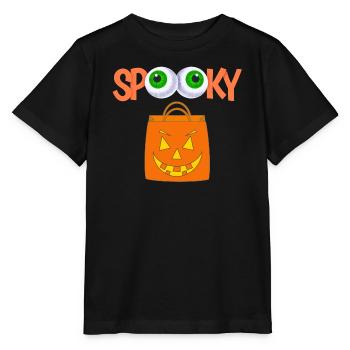 halloween, jeter un sort, spooky - T-shirt bio MINI CREATOR Stanley/Stella Enfant - noir - Devant - Mikhail (115cm)
