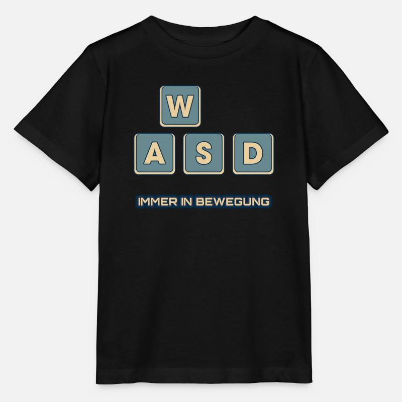 WASD - immer in Bewegung - Stanley/Stella Kinder T-Shirt MINI CREATOR  - Schwarz