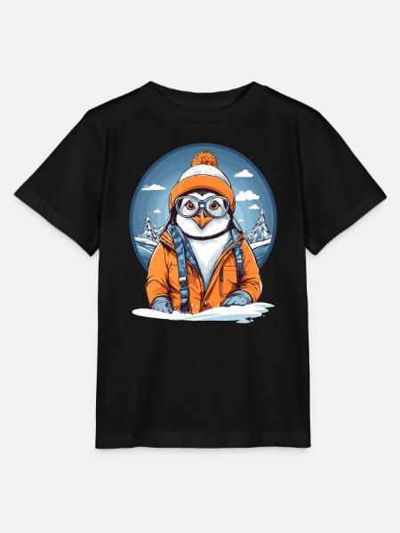 Süßer Pinguin - Stanley/Stella Kinder T-Shirt MINI CREATOR - Schwarz
