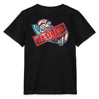 Retraite des aînés Dire retraite - T-shirt bio MINI CREATOR Stanley/Stella Enfant - noir - Devant - Mikhail (115cm)