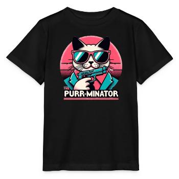 Le ronronnement - T-shirt bio MINI CREATOR Stanley/Stella Enfant - noir - Devant - Mikhail (115cm)