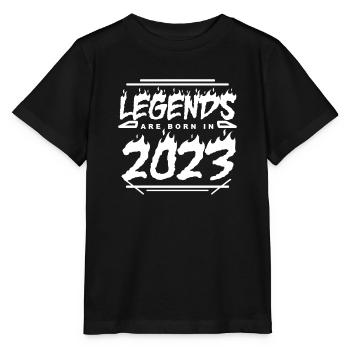 2023 - Jahrgang 2023 - Baujahr 2023 - Stanley/Stella Kinder T-Shirt MINI CREATOR  - Schwarz - Vorne - Mikhail (115cm)