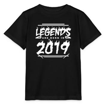 2019 - Jahrgang 2019 - Baujahr 2019 - Stanley/Stella Kinder T-Shirt MINI CREATOR  - Schwarz - Vorne - Mikhail (115cm)