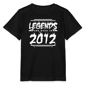 2012 - Jahrgang 2012 - Baujahr 2012 - Stanley/Stella Kinder T-Shirt MINI CREATOR  - Schwarz - Vorne - Mikhail (115cm)