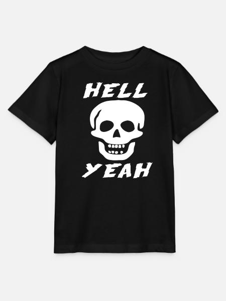 Steinkalter Schädel, Hölle, yeah - Stanley/Stella Kinder T-Shirt MINI CREATOR - Schwarz