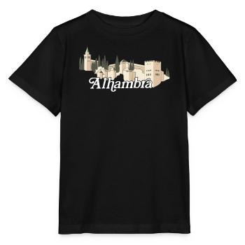 Alhambra (dunkel) - Stanley/Stella Kinder T-Shirt MINI CREATOR  - Schwarz - Vorne - Mikhail (115cm)