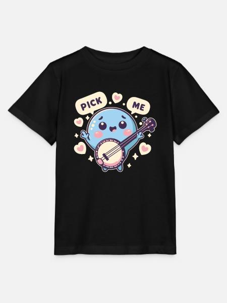 Banjo Pick Me - Stanley/Stella Kinder T-Shirt MINI CREATOR - Schwarz