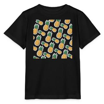 Leckere Ananas - Stanley/Stella Kinder T-Shirt MINI CREATOR  - Schwarz - Vorne - Mikhail (115cm)