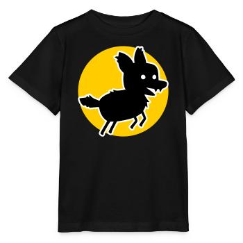 Wolf – Wildes Naturmotiv & Tierschutz Statement - Stanley/Stella Kinder T-Shirt MINI CREATOR  - Schwarz - Vorne - Mikhail (115cm)