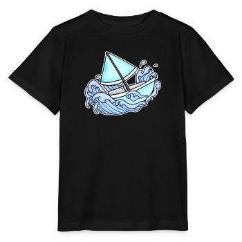 voilier voilier - T-shirt bio MINI CREATOR Stanley/Stella Enfant - noir - Devant - Mikhail (115cm)