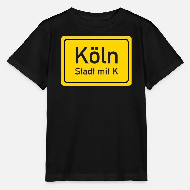 Kölner Ortsschild Deutschland - Stanley/Stella Kinder T-Shirt MINI CREATOR  - Schwarz