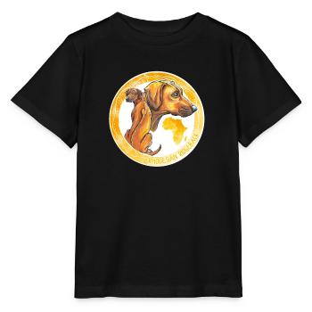 Rhodesian Ridgeback - T-shirt bio MINI CREATOR Stanley/Stella Enfant - noir - Devant - Mikhail (115cm)