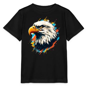 Bald Eagle - Stanley/Stella MINI CREATOR Kids’ T-Shirt - black - Front - Mikhail (115cm)