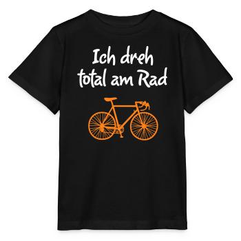 Rad Fahrrad drehen ausrasten crazy psycho Fan - Stanley/Stella Kinder T-Shirt MINI CREATOR  - Schwarz - Vorne - Mikhail (115cm)