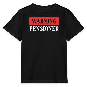 Pensionierung Senior Statement Ruhestand Freizeit - Stanley/Stella Kinder T-Shirt MINI CREATOR  - Schwarz - Vorne - Mikhail (115cm)