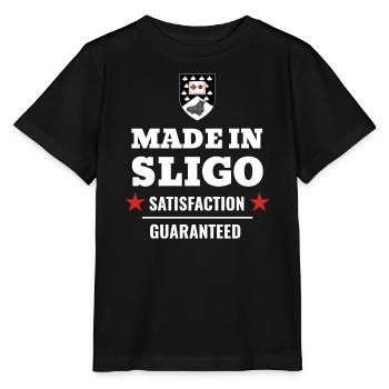 Made in Sligo Satisfaction Guaranteed Ireland - Stanley/Stella MINI CREATOR Kids’ T-Shirt - black - Front - Mikhail (115cm)