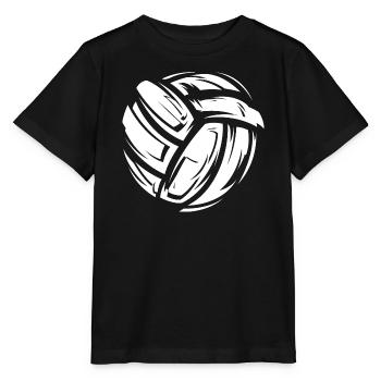 Volleyball Symbol Fabrics Material White Game Icon - Stanley/Stella MINI CREATOR Kids’ T-Shirt - black - Front - Mikhail (115cm)