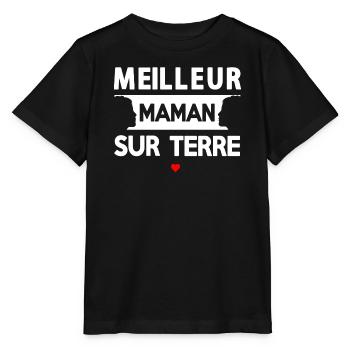 Citation Maternelle Sur Terre - T-shirt bio MINI CREATOR Stanley/Stella Enfant - noir - Devant - Mikhail (115cm)