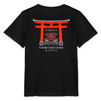 Japan, Kyoto, Fushimi Inari Shrine - Taisha - Stanley/Stella MINI CREATOR Kids’ T-Shirt - black - Front - Mikhail (115cm)