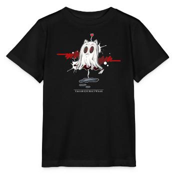 Catghost amoureux - T-shirt bio MINI CREATOR Stanley/Stella Enfant - noir - Devant - Mikhail (115cm)