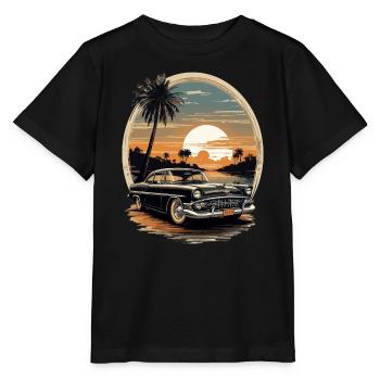 Classic Cars 1950 - Stanley/Stella MINI CREATOR Kids’ T-Shirt - black - Front - Mikhail (115cm)