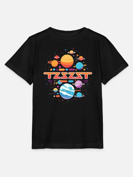 Planeten Design - Stanley/Stella Kinder T-Shirt MINI CREATOR - Schwarz