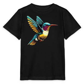 Kolibri - Stanley/Stella Kinder T-Shirt MINI CREATOR  - Schwarz - Vorne - Mikhail (115cm)