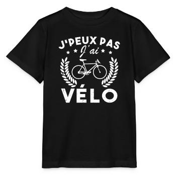 Ich kann kein Fahrrad haben - Stanley/Stella Kinder T-Shirt MINI CREATOR  - Schwarz - Vorne - Mikhail (115cm)