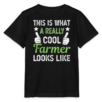 Agriculteur Agriculteur Femme d’agriculteur Agriculteur - T-shirt bio MINI CREATOR Stanley/Stella Enfant - noir - Devant - Mikhail (115cm)