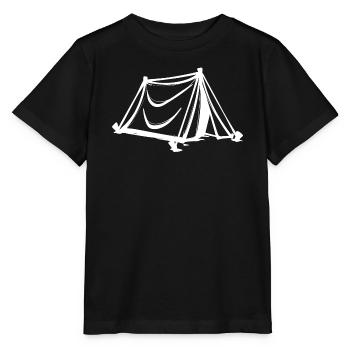 Camping, Camping, Détente, Envie de voyager, Randonnée, Vacances - T-shirt bio MINI CREATOR Stanley/Stella Enfant - noir - Devant - Mikhail (115cm)