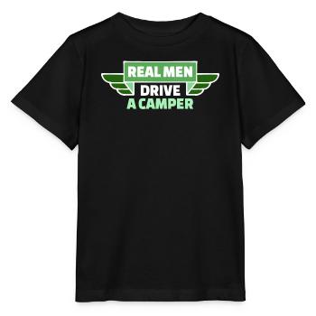 Camper Statement Camping Randonneur Wanderlust - T-shirt bio MINI CREATOR Stanley/Stella Enfant - noir - Devant - Mikhail (115cm)